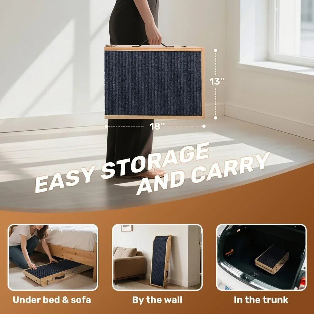 Wood Dog Ramp for Bed
